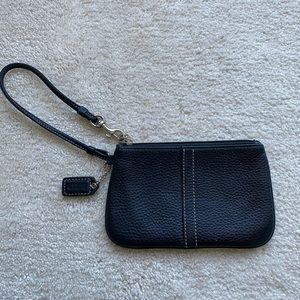 Black coach wristlet